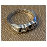 Sterling Love Ring