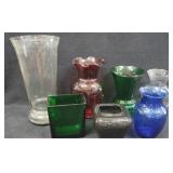7 Assorted Size Vases