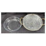 (2) Glass Oven Trays