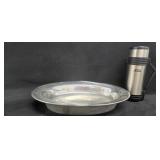 Robert Lee Morris Pewter Tray + Thermos