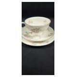 Theodore Haviland Teacup + 2 Saucers