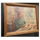 Mid century E. Taft Print