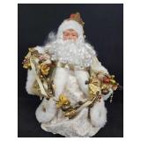 Gold & White Santa