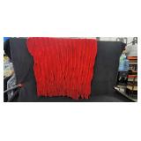 Beautiful Soft Red Throw 66"30"