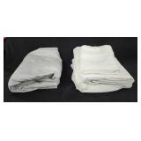 1 King Set 100% Egyptian Cotton White Sheets + 1 K