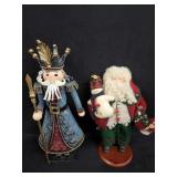 Heavy Metal Nutcracker & Vintage Felt Santa