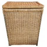 Wicker Laundry Hamper 17x12x24in
