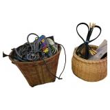 (2) Baskets of Wires and Cables