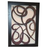 46.4x32in Contemporary Metal Wall Decor