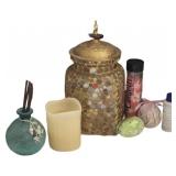 11in Glass Jar, Diffuser, and Bubble Bath