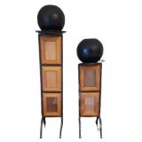 (2) Picture Frame Candle Holders w/Candles