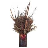 Mirrored Vase w/Arrangement