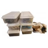 (6) Craft Boxes and Contents