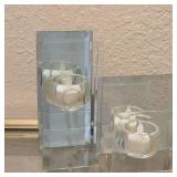 (2) Mirrored Candle Holders