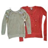 (2) Bright Knit Sweaters