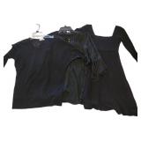 (2) Black Tops and Babydoll Dress Sz Small