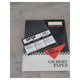 Gilbert Bond 25% Cotton Paper and Optix Acrylic