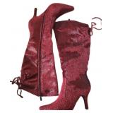 Fabric Zip Boots Size 6