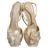 Valerie Stevens Formal Ivory Strappy Sandals
