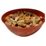 Plastic Serving Bowl and Corks