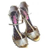 Silver and Gold Betsy Johnson High Heel Sandals