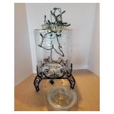 Glass Drink Dispenser Turned Christmas Decor