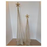 32in & 25in Gold Star Trees