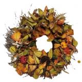 24" Fall Wreath + Undecorated Wreath
