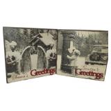 (4) 12"×12" Christmas Wall Art