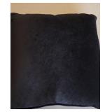 25"×24" Blk Square Throw Pillow