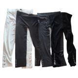 (5) Pair Capri Jeweled Leggings