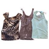 (3) No Sleeve Shirts Size S & M