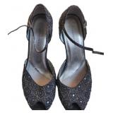 Valerie Stevens Strappy Peep Toe Heels