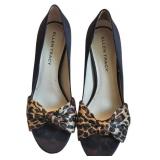 Ellen Tracy Gold Heel Peep Tow