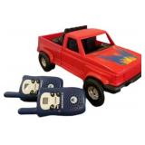 Toy Truck + Motorola Walkie-talkies