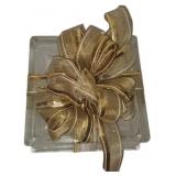 Heavy  Glass 8"×8"×3.25" Present