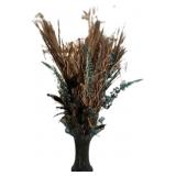 16" Blue Vase w/Arrangement