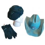 NWT Teal Beret with Matching Gloves and Teal