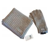 NWT Grey Coach Gloves and Scarf
