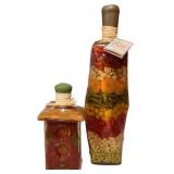 Decorative vinegar bottles