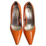 Bright Orange Wet Seal Size 7 Pumps