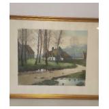 37.25"×21" Framed Water Color Print