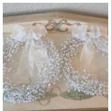 (2) 12" Clear Beaded Wreaths