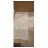 (2) White Bathroom Rugs