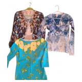 (3) Floral Print Tops S/L