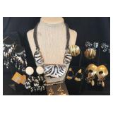 Black, White and Golden Jerelry