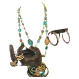Brown and Teal Jewelry