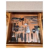 Drawer of kitchen items