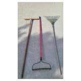 Yard tools and broom