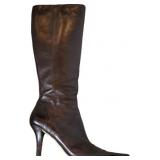 Nine West Brown Zip Boots 6.5